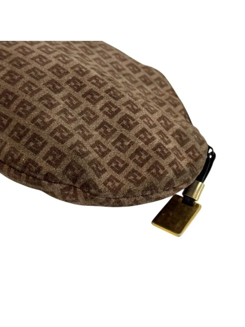 Fendi Zucca Clutch Second Vintage Logo All Over Pattern Zucchino Pouch